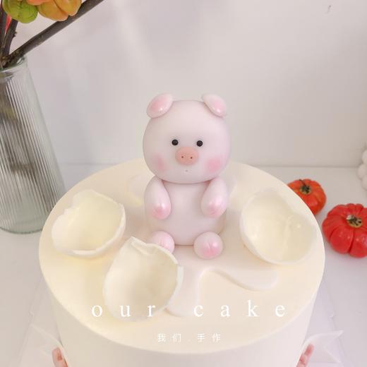立体小猪翻糖蛋糕-低糖处理无添加 商品图2