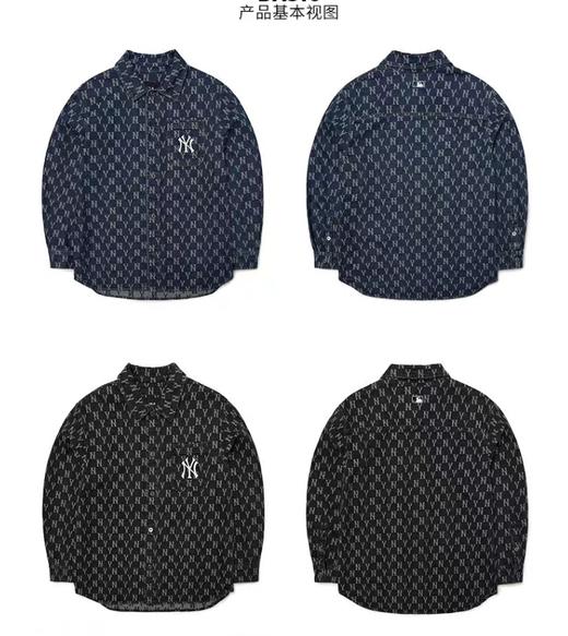 【品牌授权】MLB 男女情侣牛仔复古老花外套夹克运动休闲秋季DKM01 商品图3