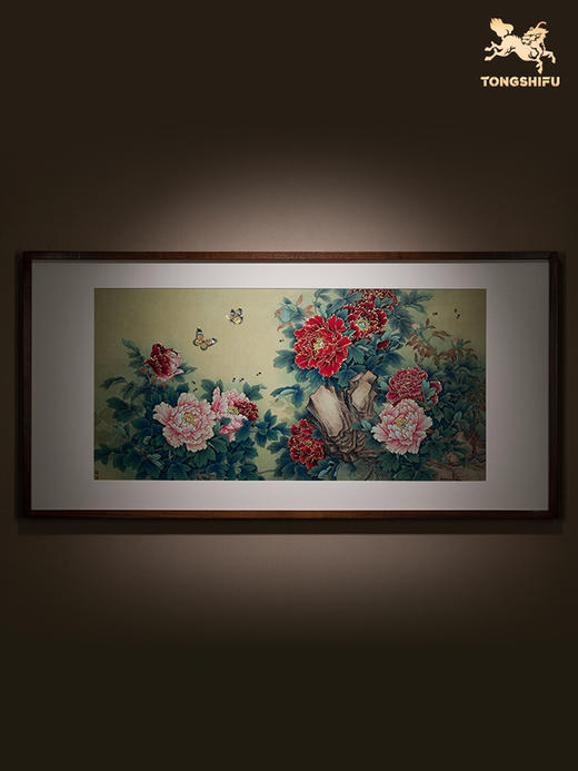 铜师傅 手工錾刻 铜雕画《花香满园》客厅玄关沙发背景墙装饰画 商品图0