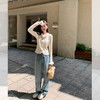 <曾小咸推荐>微信粉丝秒杀专场 仅此今天【温柔软玉】杏色毛领边系扣上衣 日常105 立降35.01元 今天秒杀价69.99！！ 商品缩略图2