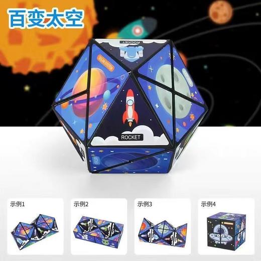 4岁+ 【解压宝贝！炫酷有趣】抖音同款百变无限3D立体几何魔方，解压儿童益智玩具，随意翻转 变出多种造型 边角圆润光滑 造型精巧 商品图4