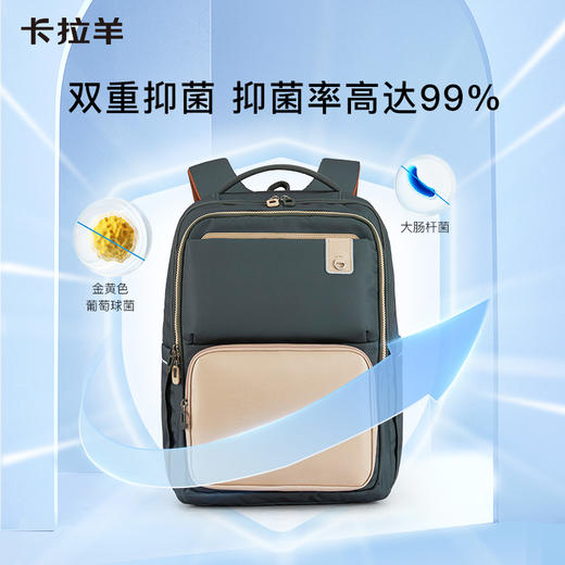 卡拉羊中学生24L大容量减负云朵背包防泼水双肩包向云端CX5191 商品图6