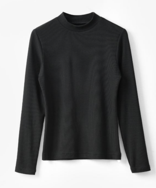 【金猪甄选 】【龙贝莱精选】小圆领打底衫长袖T恤H234050658