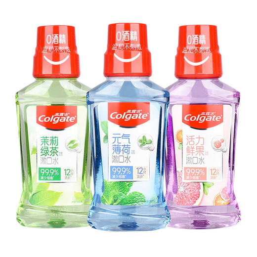 「三款口味！便携装」高露洁漱口水口气清新薄荷鲜果250mL清洁口腔护理便携 商品图3