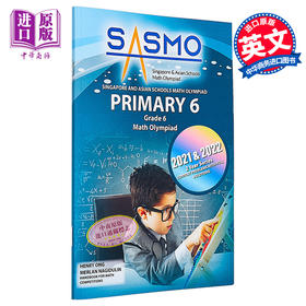 【中商原版】新加坡原版CPD教辅 SASMO 新加坡和亚洲学校数学奥林匹克竞赛真题含解题步骤小学六年级Schools Math Olympiad