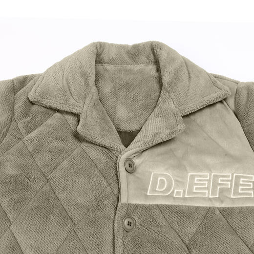 都市丽人都市锋尚生活家居男士睡衣晶粒绒夹棉加厚款长袖长裤类家居服套装FH31H9 商品图4