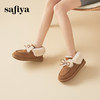 Safiya/索菲娅2023冬季网红蝴蝶结加绒加厚保暖甜美毛毛短靴雪地靴 SF3411A094 商品缩略图3