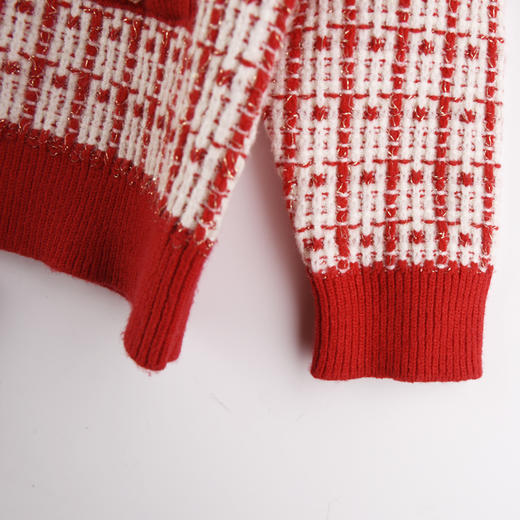 棉果果春季新品女童提花针织开衫毛衣M522161523656 商品图4