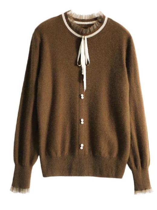 毛衣女套头秋季新款洋气针织衫上衣内搭毛衫韩版宽松打底衫 商品图4