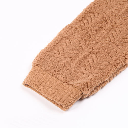 都市丽人都市锋尚舒适外出男士睡衣长毛绒剪花法兰绒厚款长袖长裤类家居服套装FH31J5 商品图7