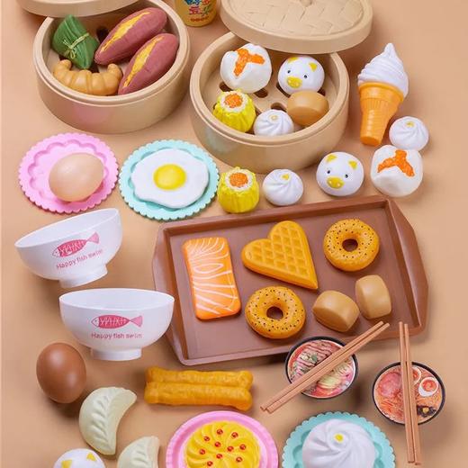 【唤醒儿时的小厨神！体验做饭的乐趣】儿童过家家玩具宝宝早点，仿真食物蒸小笼包子男孩女孩做饭套装，尺寸适中 握感舒适 丰富配件 趣味体验-QQ 商品图9