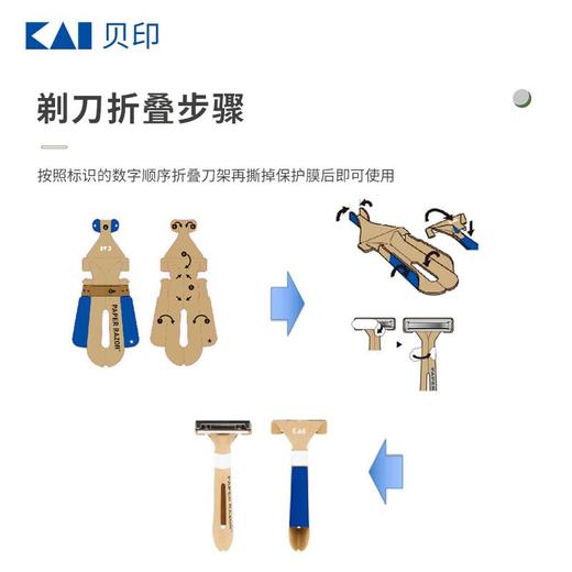 贝印便携纸剃刀 商品图2
