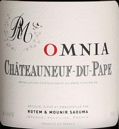 索玛夫妻教皇新堡欧米尼亚干红葡萄酒 LLM Rotem & Mounir Saouma Omnia 2019 商品图2
