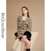 BeQueenStory【黑金报刊】轻奢千鸟格秋冬气质金丝编织小香风外套 商品缩略图3