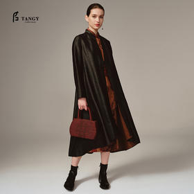 TANGY Collection天意高端精品商场同款中长款绸女士外套