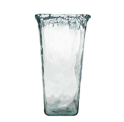 西班牙进口VSM潘多拉玻璃花瓶 褶皱纹 浅蓝 h33cm 商品图0