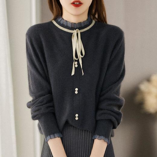 毛衣女套头秋季新款洋气针织衫上衣内搭毛衫韩版宽松打底衫 商品图3