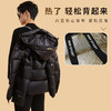 【黑金】圣得西连帽加厚亮面羽绒服冬季款时尚印花短外套男2362942756 商品缩略图2