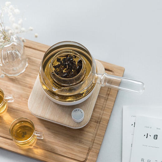 【小家电】鸣盏养生壶煮茶器迷你玻璃花茶壶侧把壶  MZ-072T  HF 商品图2