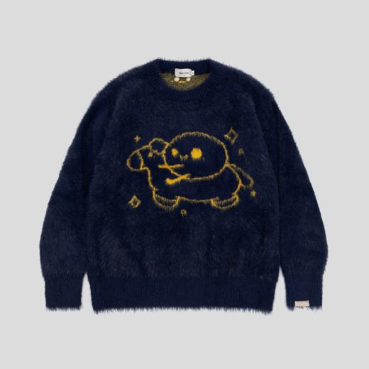GOODBAI GOODEES提花玩具木马图案圆领oversize毛衣 商品图2