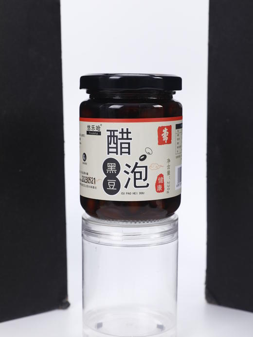 【入口软糯】悠乐哈 醋泡黑豆 230g/瓶 入口软糯酸甜适中 商品图2