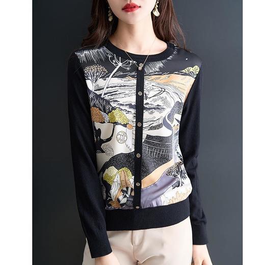 针织衫女长袖春季2023新款粉色洋气毛衣春秋韩版宽松女人味上衣 商品图4