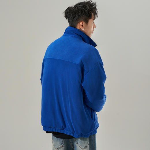 西遇美式拉链运动外套男秋冬新款立领夹克休闲百搭防风上衣12232335 商品图4