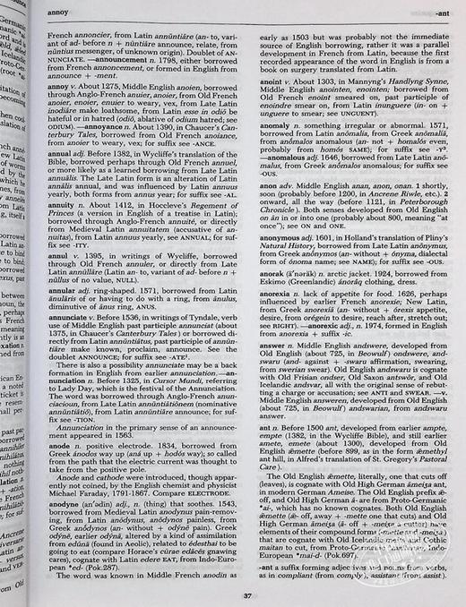 【中商原版】Chambers Dictionary of Etymology钱伯斯英语词源字典 英文原版 进口图书 字典词典教辅参考书工具书 商品图5