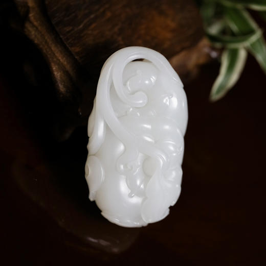 和田玉（羊脂玉）挂件-事事如意（柿子）153.7g 商品图10