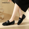 westory2023年秋季新品貂毛一脚蹬豆豆鞋休闲乐福鞋毛毛鞋S23DM83871 商品缩略图0