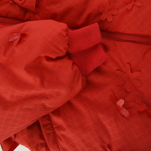 棉果果春季新品中国红女童中长款羽绒服M522102923644 商品图4