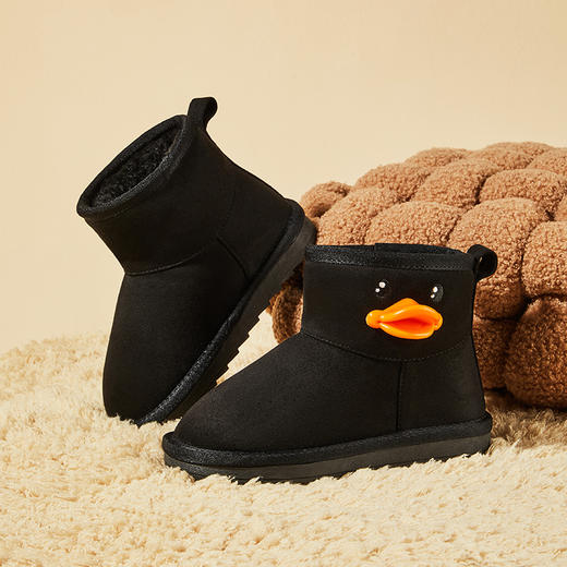 B.DUCK小黄鸭童鞋冬季男女童保暖雪地靴 B5486805 商品图2