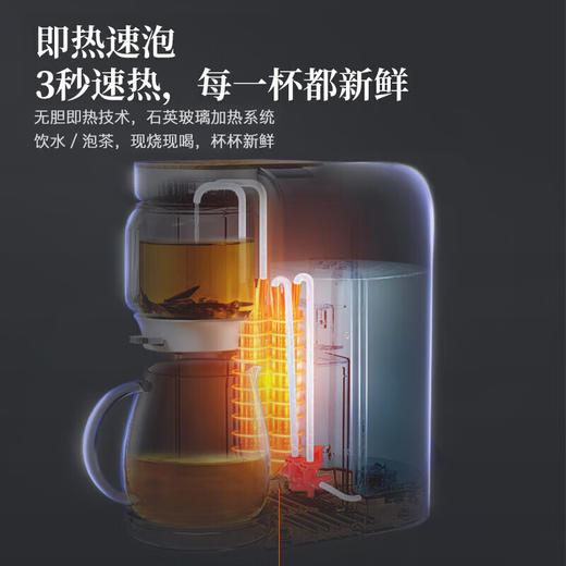 【小家电】鸣盏即热式饮水机茶饮机直饮机家用台式办公室煮茶器全自动泡茶机 MZ-906 HF 商品图3