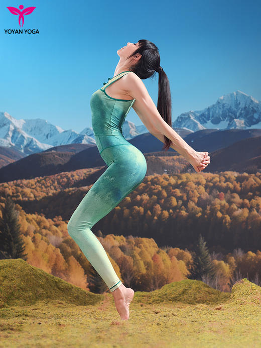 YOYAN瑜伽服墨染芳华国风古韵背心套装BX231112+KZ232113/KZ22212 商品图4