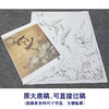 【大彩图】李晓明工笔画白描底稿《玉兰双雀》临摹勾线花鸟线稿K115 商品缩略图1