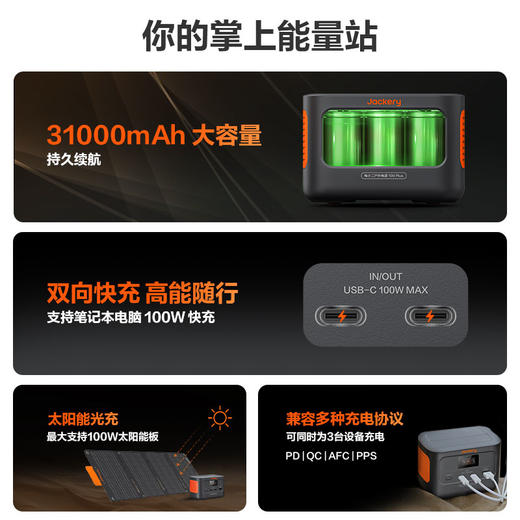 【积分兑换】电小二户外电源100Plus小巧便携适用笔记本电脑飞机高铁可带 商品图1