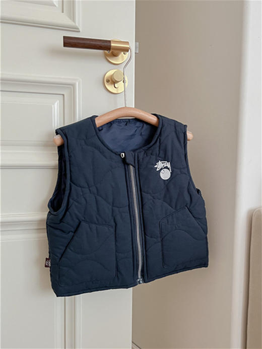 【日韩系棉背心！时尚潮流】马甲男女童工装风夹棉背心，保暖坎肩潮，防风御寒，柔软舒适，内外穿皆可lm 商品图5