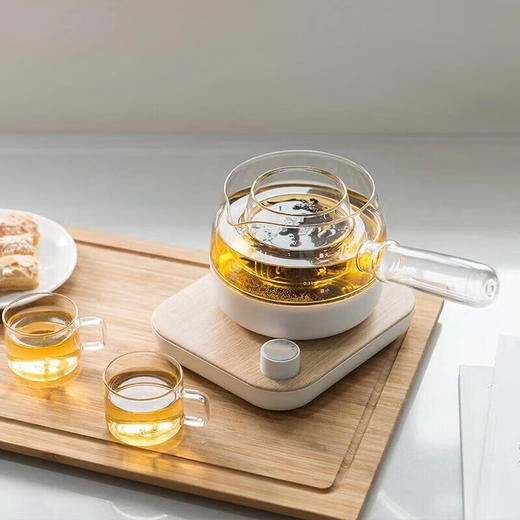【小家电】鸣盏养生壶煮茶器迷你玻璃花茶壶侧把壶  MZ-072T  HF 商品图3