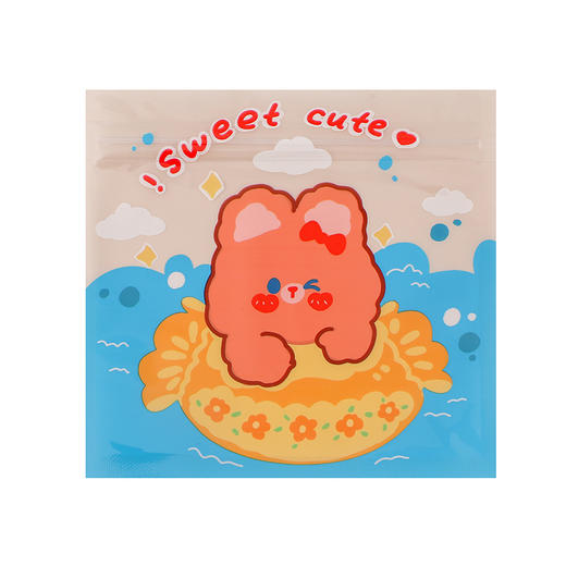 【19.9/10件！可爱熊零食密封袋】卡通自封袋糖果袋，塑封袋密封袋食品封口袋坚果包装袋，卡通迷人眼，可爱不落俗。密封紧携带，保鲜贴心爱。微胖嘟嘟脸，食欲不断提。口袋装好多，食品鲜美享，待你开心尝 商品图6