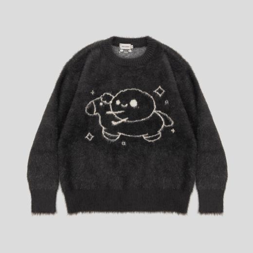 GOODBAI GOODEES提花玩具木马图案圆领oversize毛衣 商品图4