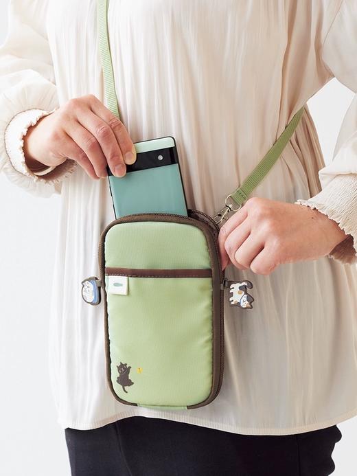 日本LIHIT LAB.喜利Cat's Daily休闲斜挎包日系ins潮包可爱猫咪多功能背包 商品图1