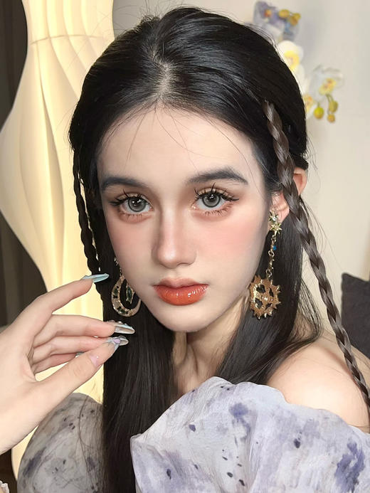 <月抛大直径>Sasababy- 春日薄 -14.5mm【月抛 0-800度 含525/575】 商品图1