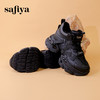 Safiya/索菲娅2023秋冬潮酷增高力MAX加绒松糕厚底机车运动鞋 SF34112403 商品缩略图5