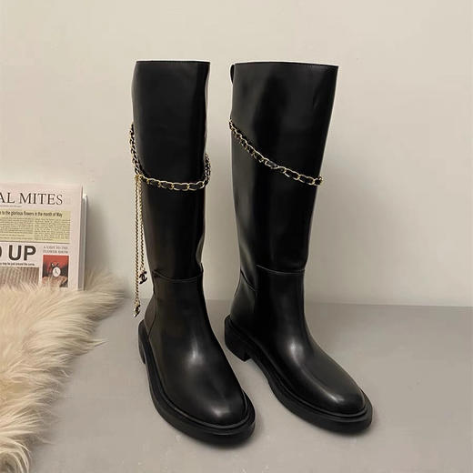 女装2024秋冬新品休闲长靴鞋 2208-5211 商品图1