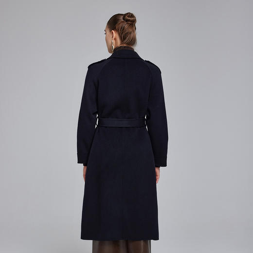 NH917斯尔丽23冬季新款风衣感经典中长款帅气通勤双面呢大衣 商品图1