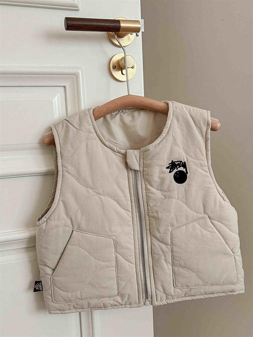 【日韩系棉背心！时尚潮流】马甲男女童工装风夹棉背心，保暖坎肩潮，防风御寒，柔软舒适，内外穿皆可lm 商品图2