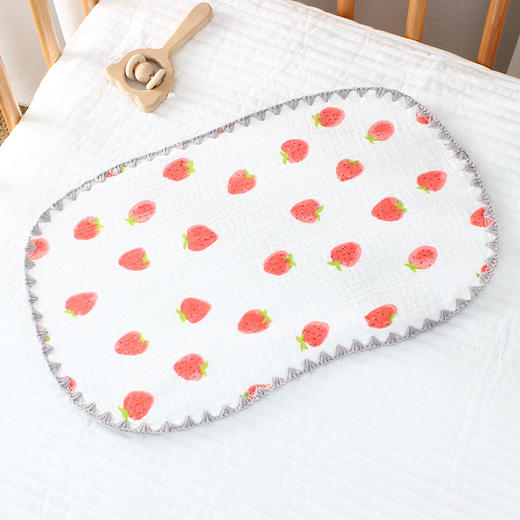 【呵护宝宝！洁净亲肤】新生婴儿纱布云片枕宝宝枕巾防吐奶垫，比10层加厚平枕枕头婴儿用品，舒适细腻  柔软透气 牢固耐用 温柔呵护无微不至 商品图7