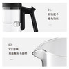 【小家电】鸣盏飘逸杯玻璃内胆按压式磁吸无杆泡茶壶茶水分离冲茶器茶具懒人茶壶 功夫茶壶MZ-8003 HF 商品缩略图2