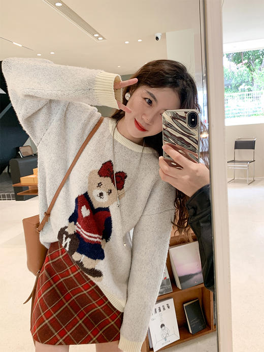 <曾小咸推荐>2.11现货秒杀 ！微信超特价！可爱小熊毛衣 日常159.99 立减60 秒杀99.99！！ 商品图3