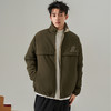 西遇美式拉链运动外套男秋冬新款立领夹克休闲百搭防风上衣12232335 商品缩略图3